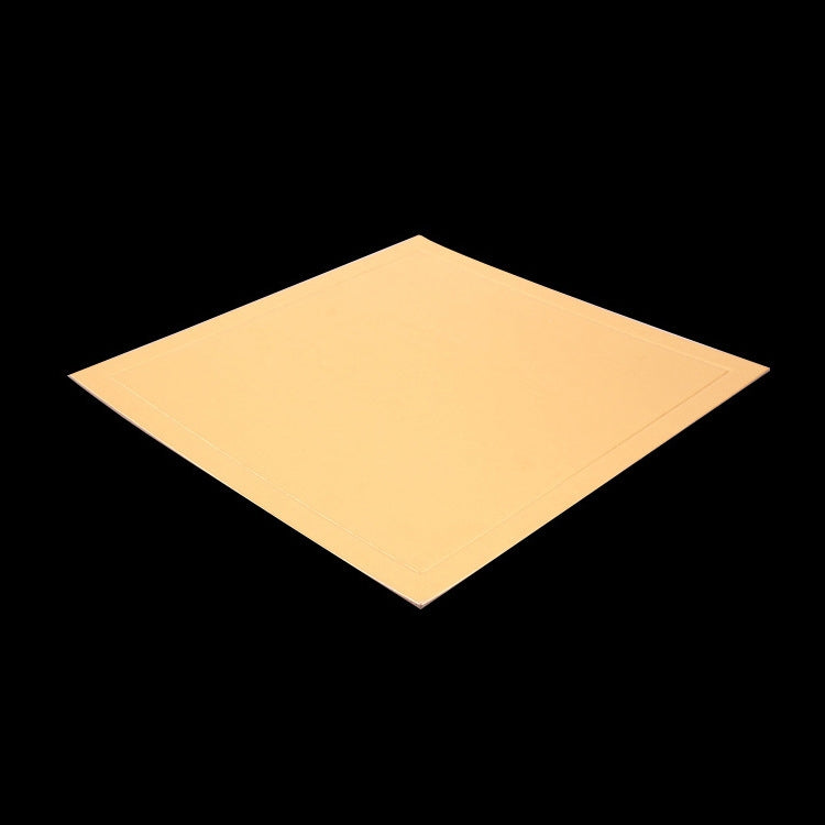 100pcs / Pack Square Cake Cardboard Pad Golden Cake Mousse Cake Mat, Size: 28 x 28cm, 28 x 28cm