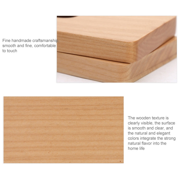 Business U-shaped Wooden Maple Card Holder Credit Card ID Case Holder, U-shaped&vertical