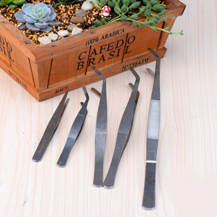 10 PCS Stainless Steel Plants Cleaner Tool Crooked Tweezer Plants Cleaning Tool Aquarium Maintenance Tools Marine Aquarium Live Plants Tweezers,Length:12cm, 12cm