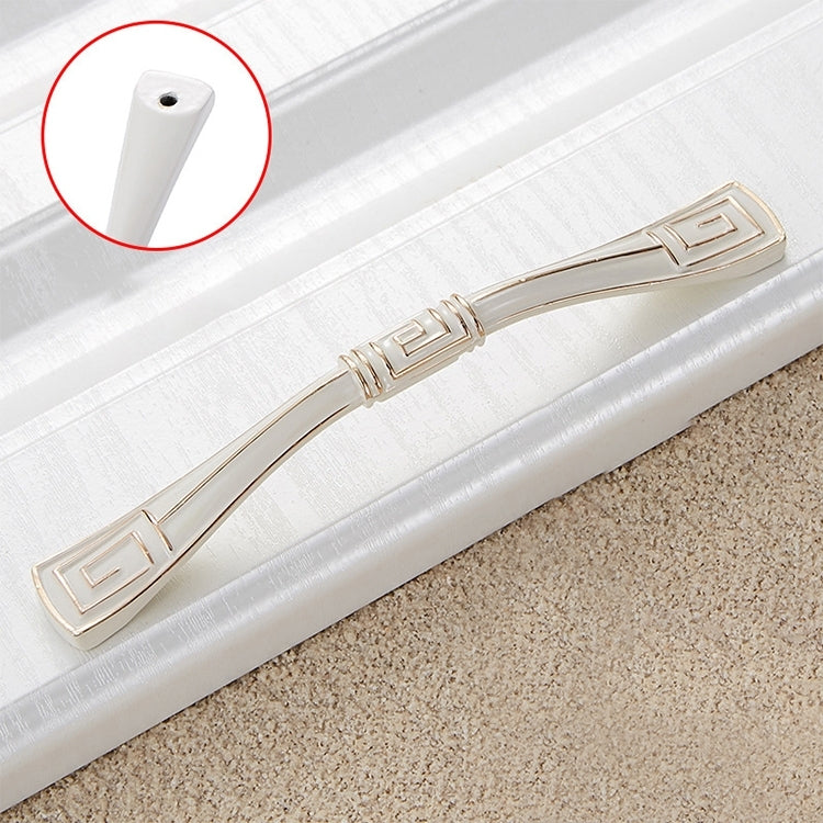 6056-128 Ivory White Drawer Cabinet Door European Style Solid Handle, 6056-128 Ivory White
