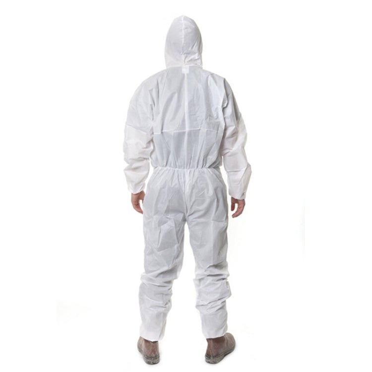 3M 4515 One-piece White Anti-static Anti-chemical Dustproof Sandblasting Suit with Cap, Size: XL, 3M XL