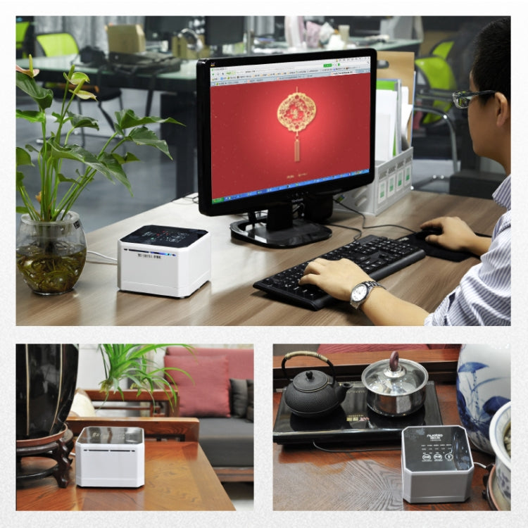 Nobico J008 Air Purifier Home Desktop Negative Ion Mini Purifier, J008 (White), J008