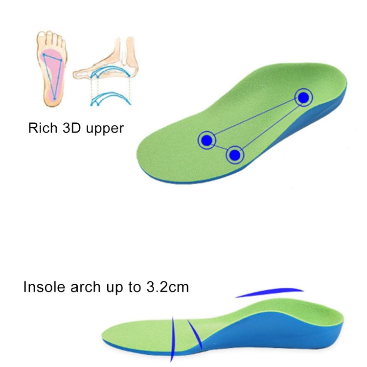 Children PU XO Leg Corrective Insole, Size: 23cm, Size: 23cm