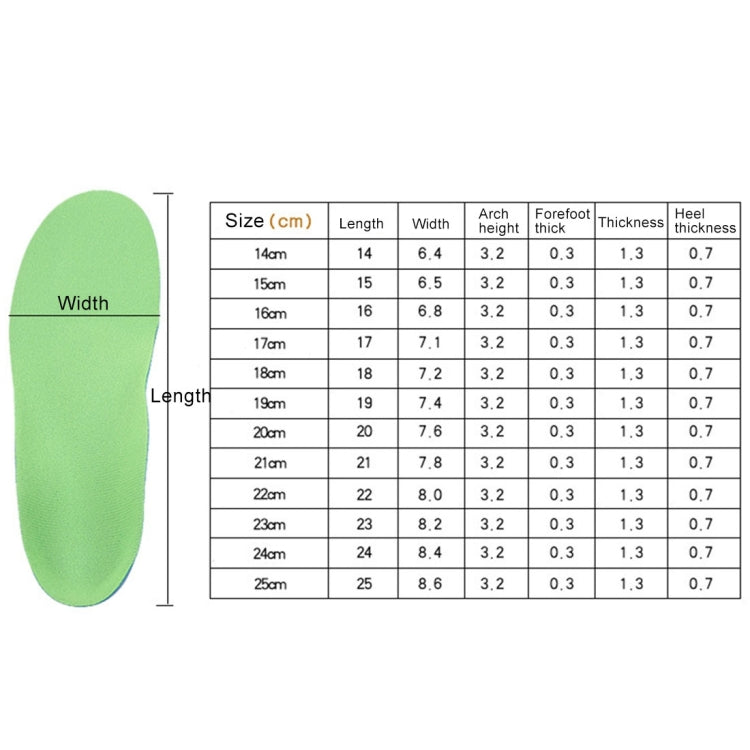 Children PU XO Leg Corrective Insole, Size: 15cm, Size: 15cm