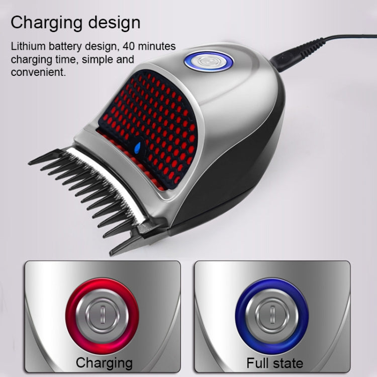 HJ-2018 Men Electric Shaver Fader Self-help Hair Clipper with Wai Cloth + Sponge + Spare Cutter Head, Standard Version, CN Plug, with Wai Cloth + Sponge + Spare Cutter Head