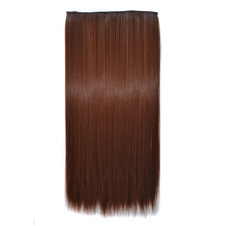 33# One-piece Seamless Five-clip Wig Long Straight Wig Piece, 33#