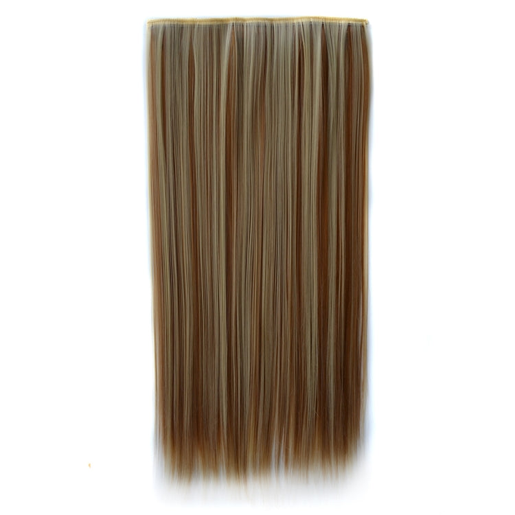 613H27# One-piece Seamless Five-clip Wig Long Straight Wig Piece, 613H27#