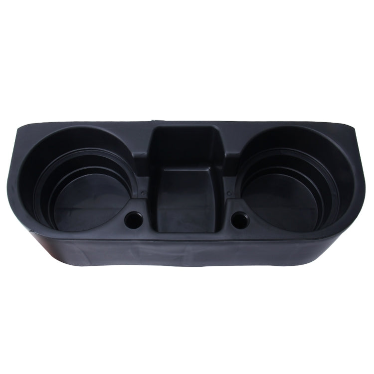 Car Auto ABS Multi-functional Seat Organizer Storage Holder for Drink Beverage Phone, Storage Box  Black