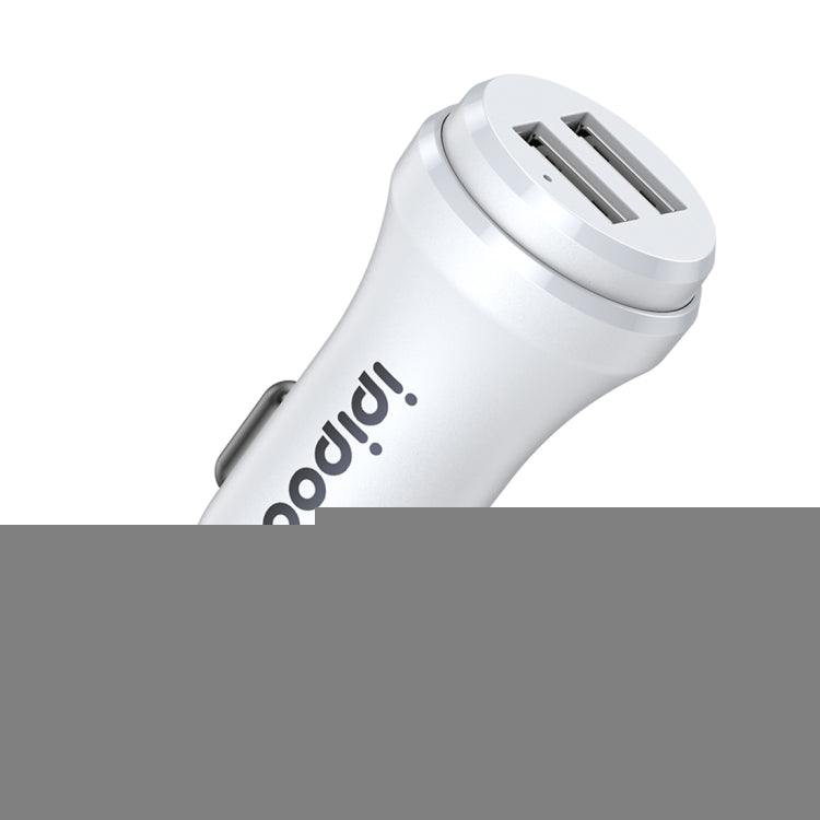 ipipoo XP-1 Dual USB Car Fast Charging Charger with Android Line, XP-1 (Black), XP-1 (White)
