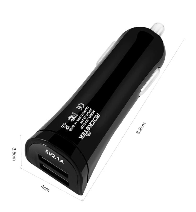 ROCKETEK CC2P DC 5V 4.2A Dual USB Smart Car Charger, CC2P