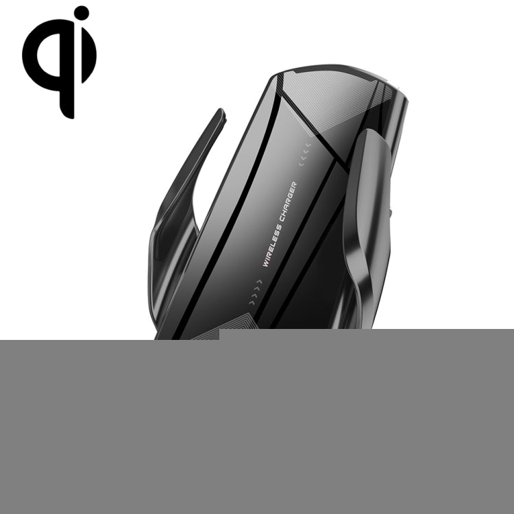 Q2 15W Universal Rotation Infrared Induction Magnetic Car Wireless Charging Mobile Phone Holder with Micro USB + 8 Pin + Type-C / USB-C Magnetic Connector, Q2 Black, Q2 Gold, Q2 Blue, Q2 Red, Q2 Silver