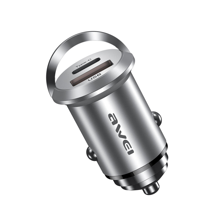 awei C-708 PD 45W USB + Type-C / USB-C Mini Car Charger, C-708
