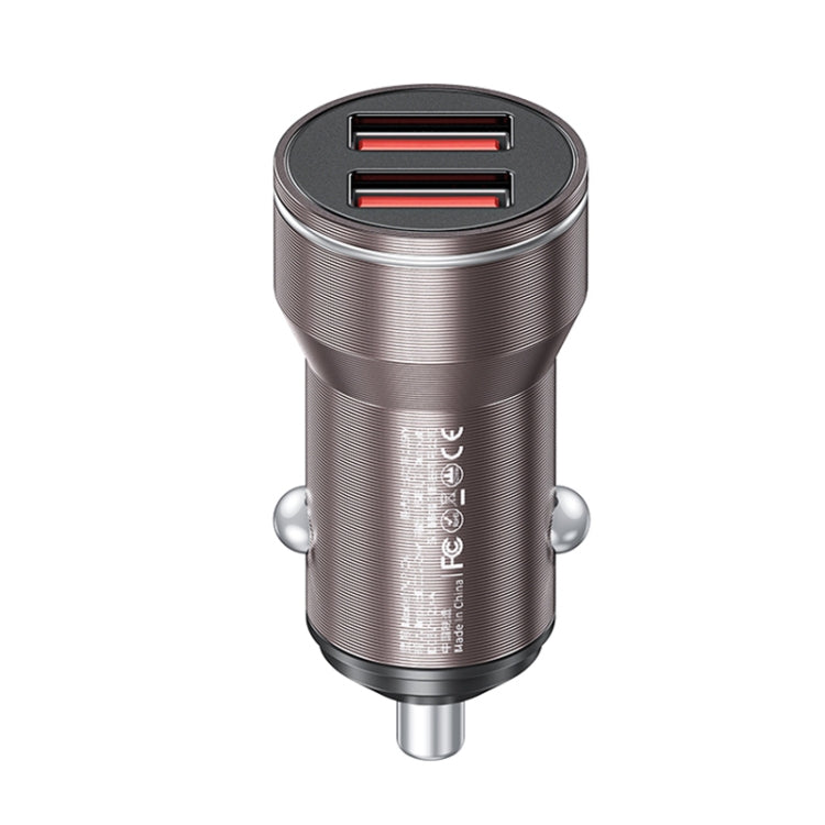 WK WP-C43 Staroad Series 15W Dual USB Car Charger, WP-C43 (Black), WP-C43 (Coffee)