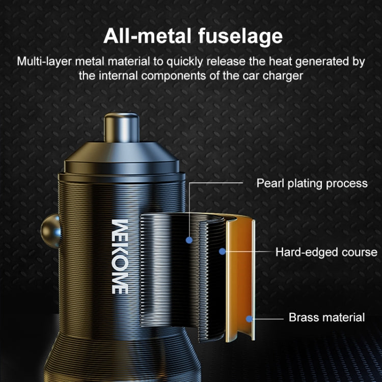 WK WP-C43 Staroad Series 15W Dual USB Car Charger, WP-C43 (Black), WP-C43 (Coffee)