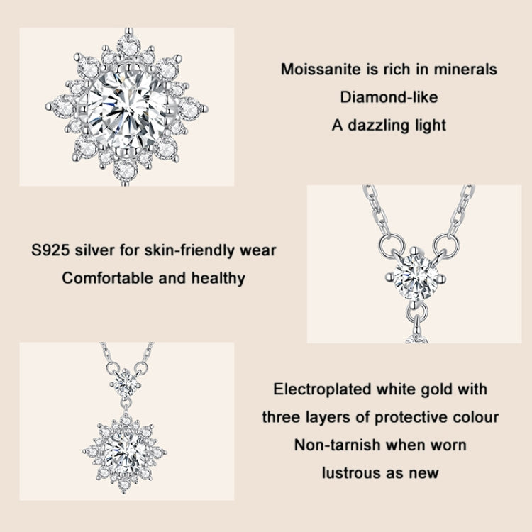 MSN017 Sterling Silver S925 Platinum Plated Zircon Simple Light Luxury Necklace, MSN017
