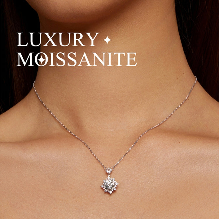 MSN017 Sterling Silver S925 Platinum Plated Zircon Simple Light Luxury Necklace, MSN017