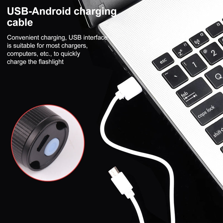 T6 LED Pocket Flashlight Zoomable 3 Modes with Hook Clip, 11