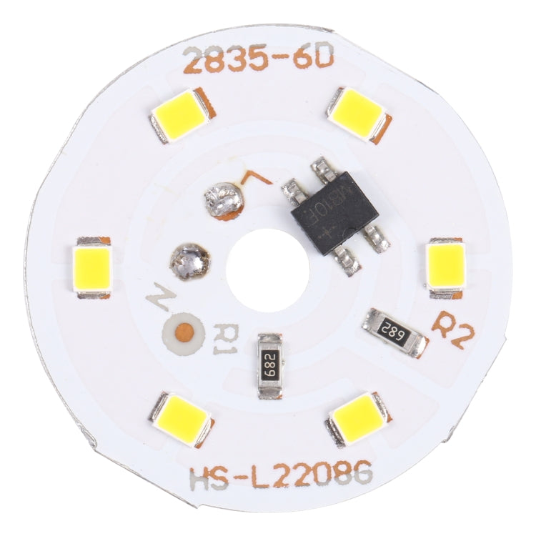 3W 6 LEDs SMD 2835 LED Module Lamp Ceiling Lighting Source, AC 220V Warm White Light, Warm White Light