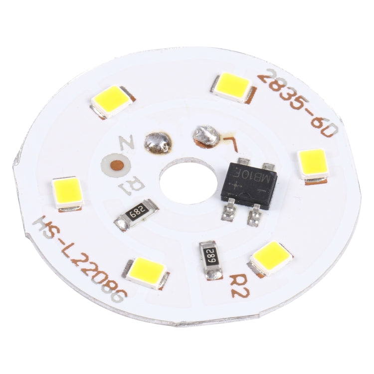 3W 6 LEDs SMD 2835 LED Module Lamp Ceiling Lighting Source, AC 220V Warm White Light, Warm White Light
