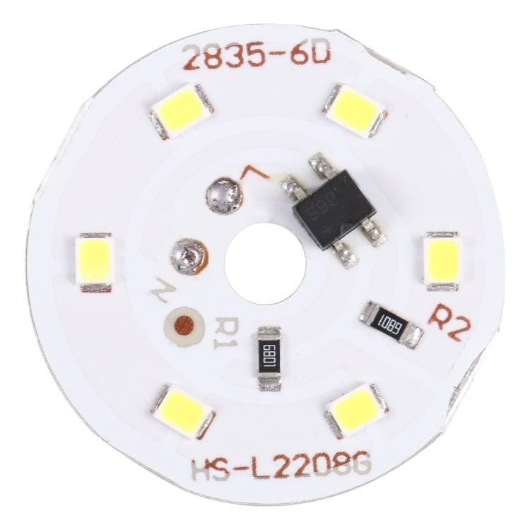 3W 6 LEDs SMD 2835 LED Module Lamp Ceiling Lighting Source, AC 220V White Light, White Light