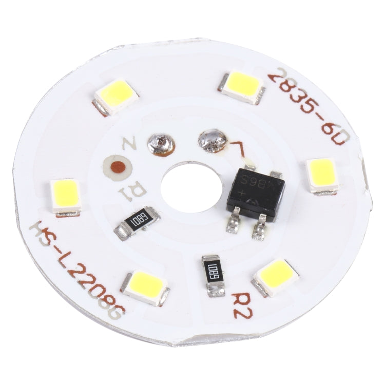 3W 6 LEDs SMD 2835 LED Module Lamp Ceiling Lighting Source, AC 220V White Light, White Light