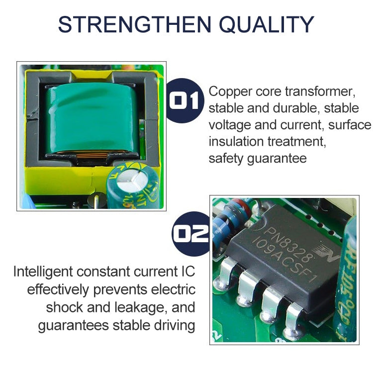 20W LED Driver Adapter Isolated Power Supply AC 85-265V to DC 24-42V, 20W