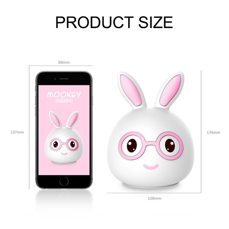 Creative Battery Powered LED Decoration Lamp Novelty Gift, Smile Blue Rabbit/Battery-Powered, Smile Pink Rabbit/Battery-Powered, Happy Pink Rabbit/Battery-Powered, Happy Blue Rabbit/Battery-Powered