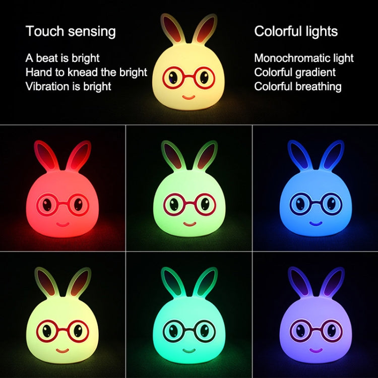 Creative Battery Powered LED Decoration Lamp Novelty Gift, Smile Blue Rabbit/Battery-Powered, Smile Pink Rabbit/Battery-Powered, Happy Pink Rabbit/Battery-Powered, Happy Blue Rabbit/Battery-Powered