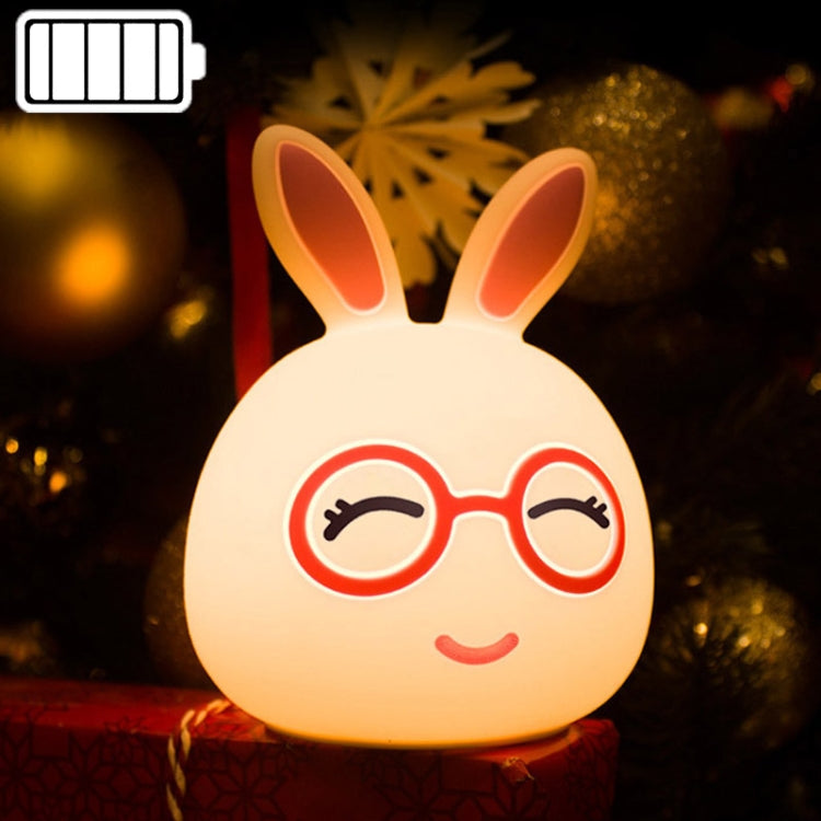 Creative Battery Powered LED Decoration Lamp Novelty Gift, Smile Blue Rabbit/Battery-Powered, Smile Pink Rabbit/Battery-Powered, Happy Pink Rabbit/Battery-Powered, Happy Blue Rabbit/Battery-Powered