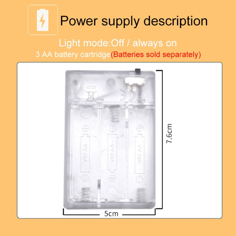 20 LEDs 3 x AA Batteries Box Operated Party Props Fairy Decoration Night Lamp, 1, 3, 2