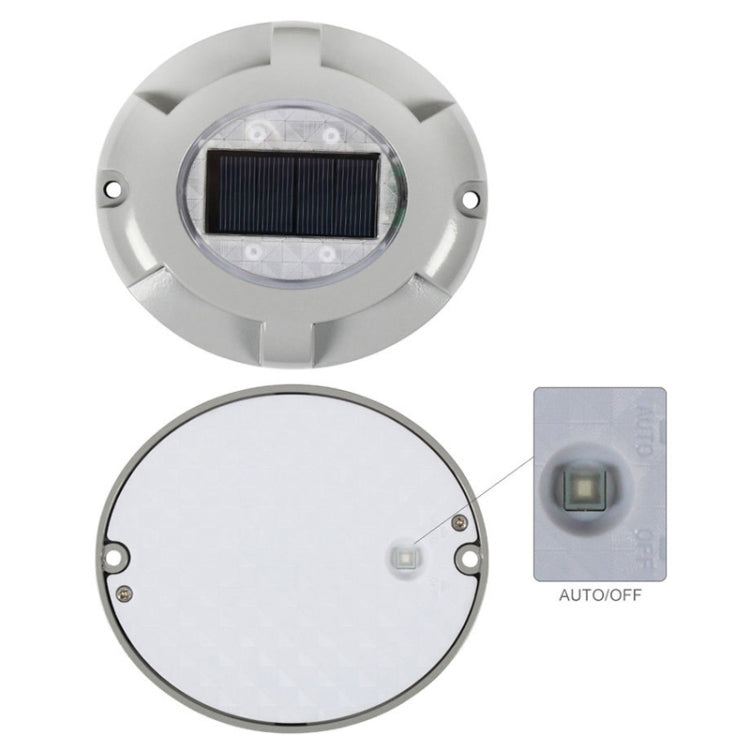 LED High Pressure Resistant Solar Powered Embedded Ground Lamp IP65 Waterproof Outdoor Garden Lawn Lamp, Warm Light 3000K, Warm Light 3000K