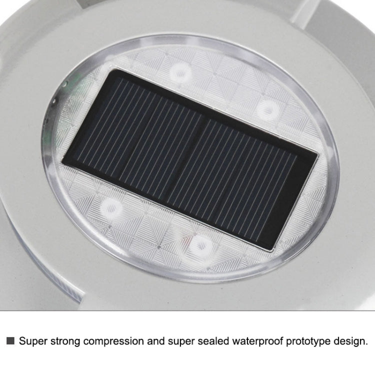 LED High Pressure Resistant Solar Powered Embedded Ground Lamp IP65 Waterproof Outdoor Garden Lawn Lamp, Warm Light 3000K, Warm Light 3000K