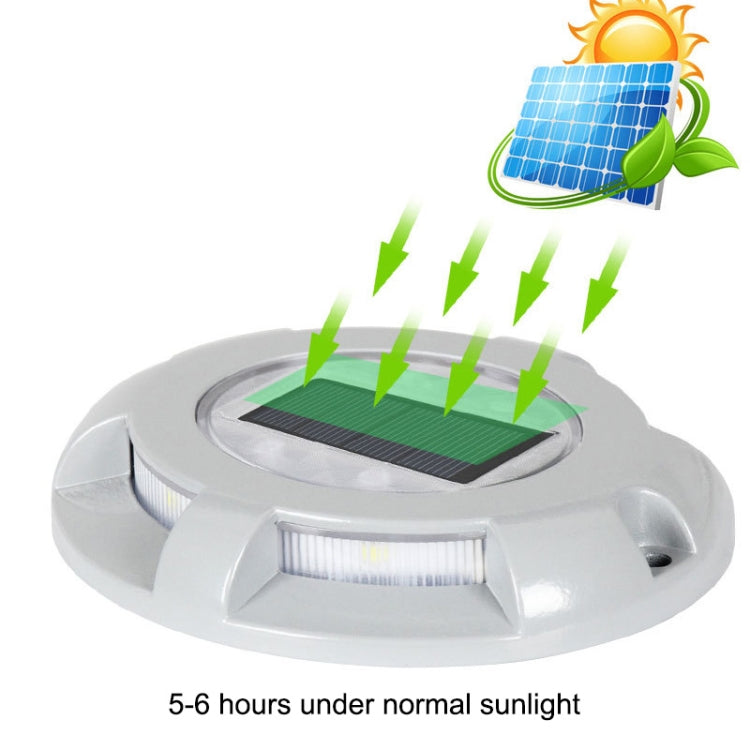 LED High Pressure Resistant Solar Powered Embedded Ground Lamp IP65 Waterproof Outdoor Garden Lawn Lamp, Warm Light 3000K, Warm Light 3000K
