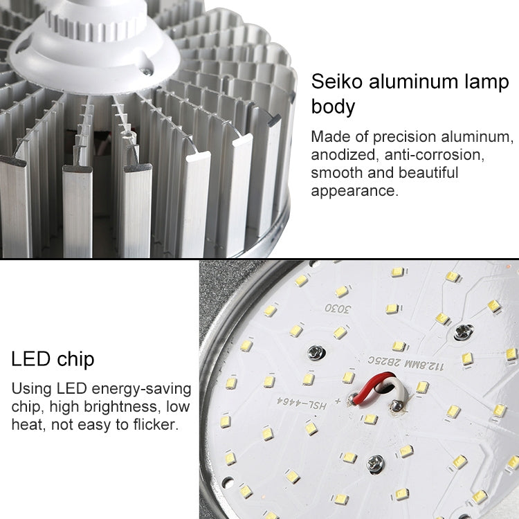 100W Warehouse Workshop Factory LED Mining Lamp Explosion-proof Light, with 50cm Hanging Rod Upgrade Version, 100W, Upgrade Version