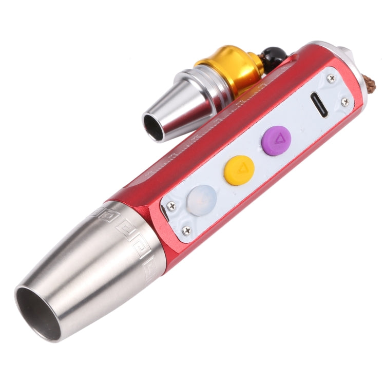 36C Type-C Charging Stepless Dimming Three Light Source Jade Identification Flashlight, 36C