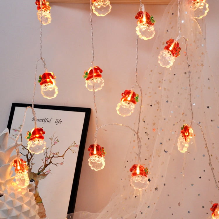 2m 10 Lights Santa Claus LED Decorative Light String, 2m 10 Lights Santa Claus