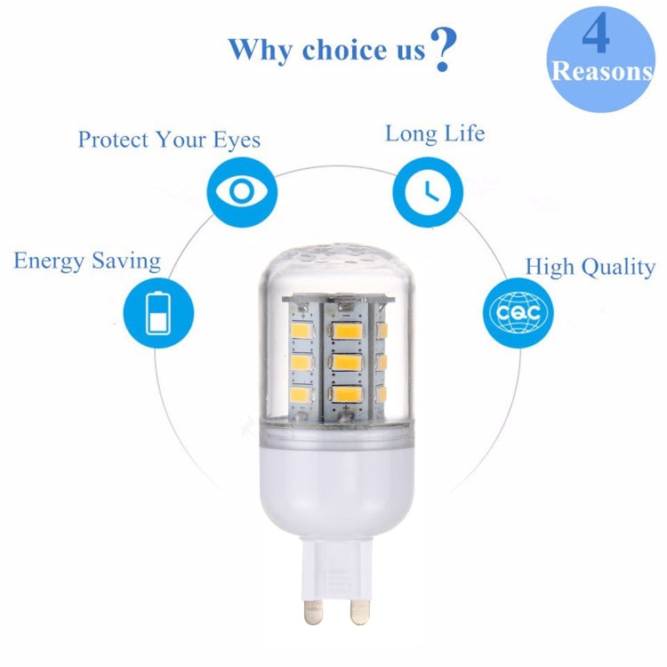 G9 2.5W 24 LEDs SMD 5730 LED Corn Light Bulb, AC 110-220V, AC 110-220V