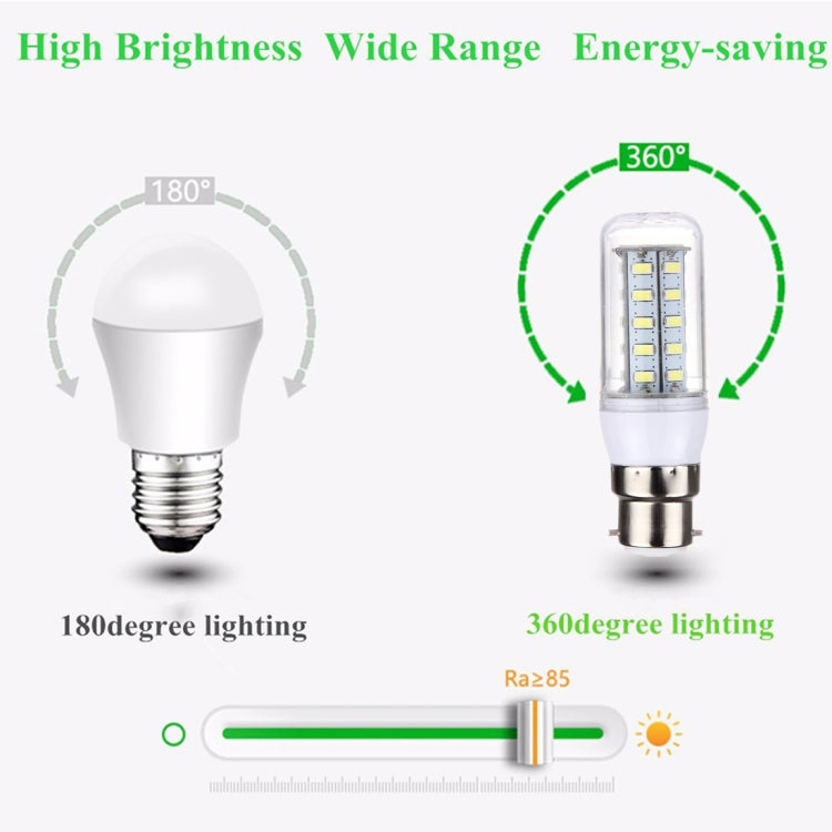B22 3.5W 36 LEDs SMD 5730 LED Corn Light Bulb, AC 12-80V, AC 12-80V