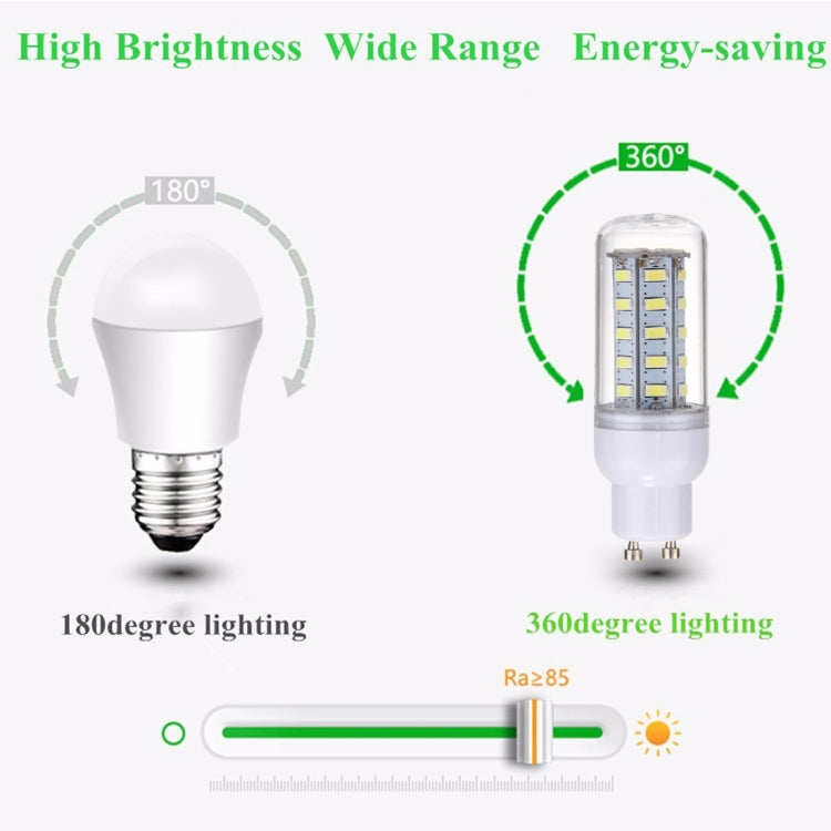 GU10 3.5W LED Corn Light 36 LEDs SMD 5730 Bulb, AC 110-220V, AC 110-220V