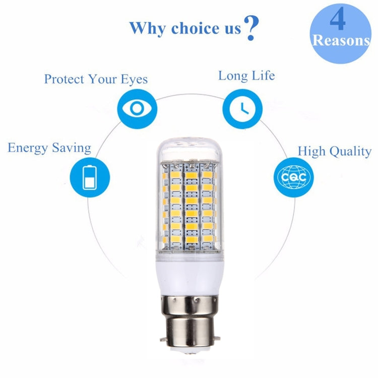B22 5.5W 69 LEDs SMD 5730 LED Corn Light Bulb, AC 200-240V, AC 200-240V