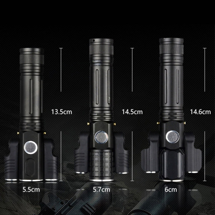 KS-738 USB Charging Waterproof T6+XPE Zoomable LED Flashlight with 4-Modes & 18650 lithium battery, KS-738 (&18650)
