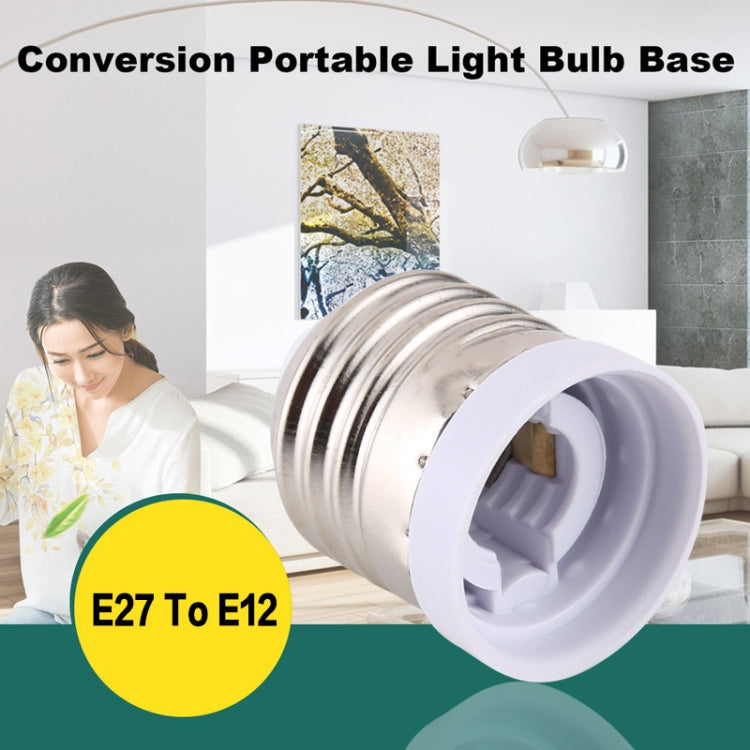 E27 to E12 Light Lamp Bulbs Adapter Converter, E27 to E12