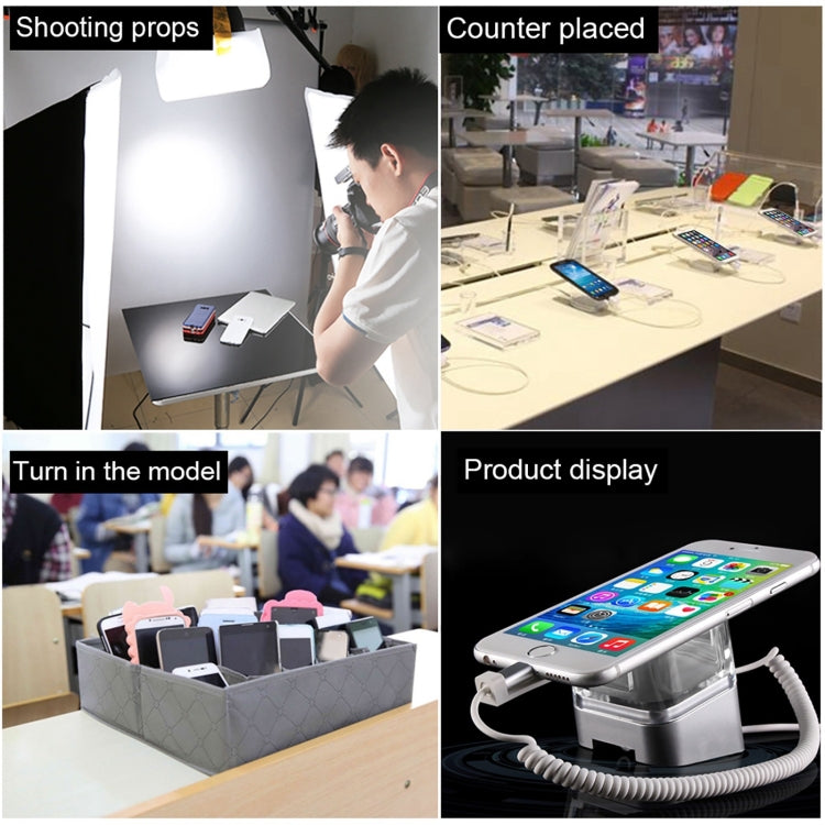 Universal Mobile Phone Burglar Alarm Display Holder / Anti-theft Display Stand with Remote Controller & Type-C / USB Port Port, B Type