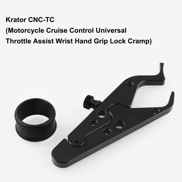 MB-OT312-BK Universal Motorcycle Modified Aluminum Throttle Control Clip Auxiliary Handle Fixed Clip Set
