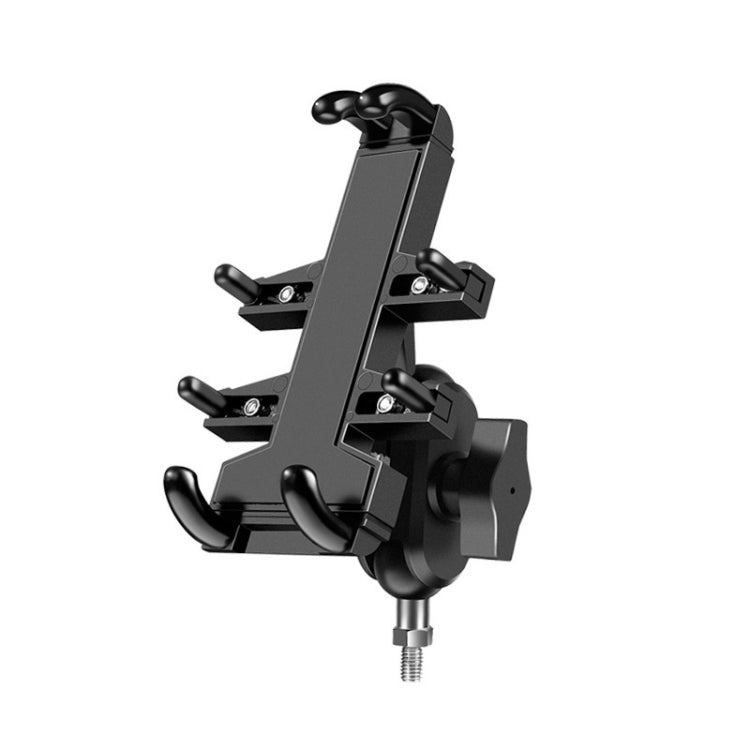M8 Bolt Ball-Head Motorcycle Multi-function Eight-jaw Aluminum Phone Navigation Holder Bracket, M8 Bolt