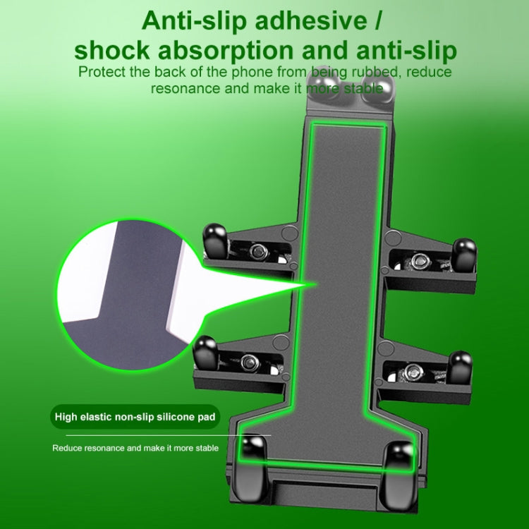 M8 Bolt Ball-Head Motorcycle Multi-function Eight-jaw Aluminum Phone Navigation Holder Bracket, M8 Bolt