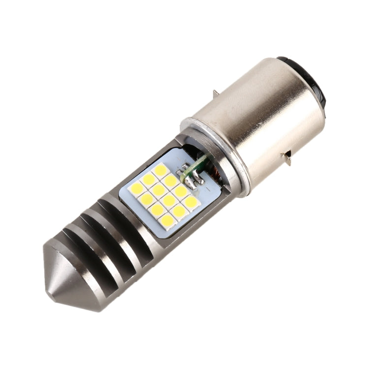BA20D DC12V / 7.4W Motorcycle LED Headlight with 24LEDs SMD-3030 Lamp Beads, BA20D Style 1 (Yellow + White), BA20D Style 1 (White Light)
