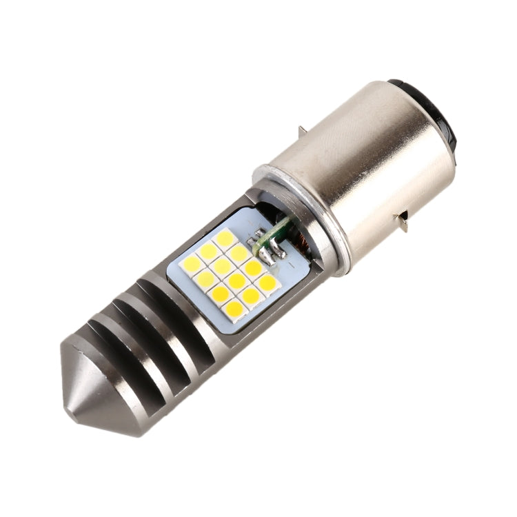 BA20D DC12V / 7.4W Motorcycle LED Headlight with 24LEDs SMD-3030 Lamp Beads, BA20D Style 1 (Yellow + White), BA20D Style 1 (White Light)