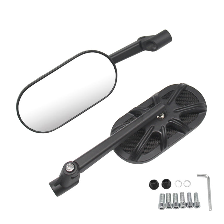 Motorcycle Side Mirror CNC Aluminum Alloy Carbon Fiber Reflective Rearview Mirror, M-RM005