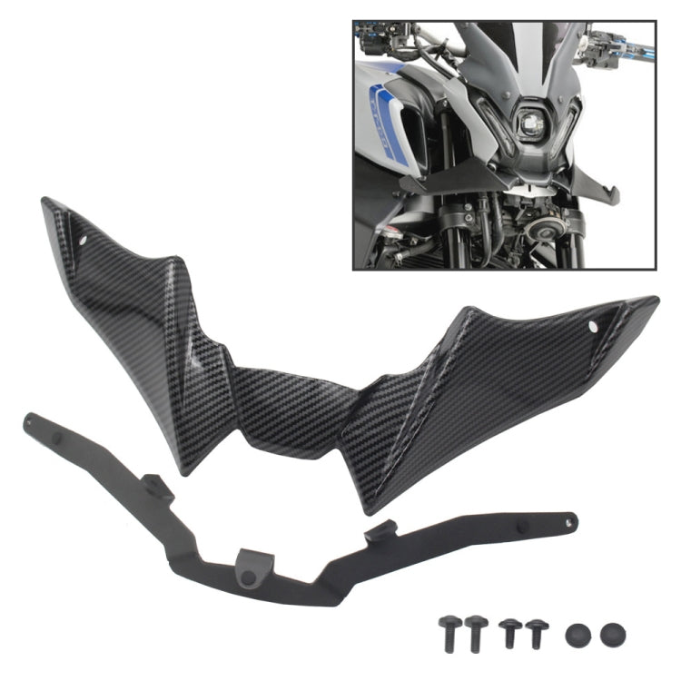 For Yamaha MT-09 2021-2023 Motorcycle Sport Downforce Naked Forntal Spoilers Aerodynamic Wing Deflector, MO-TF009 (Black), MO-TF009 (Carbon